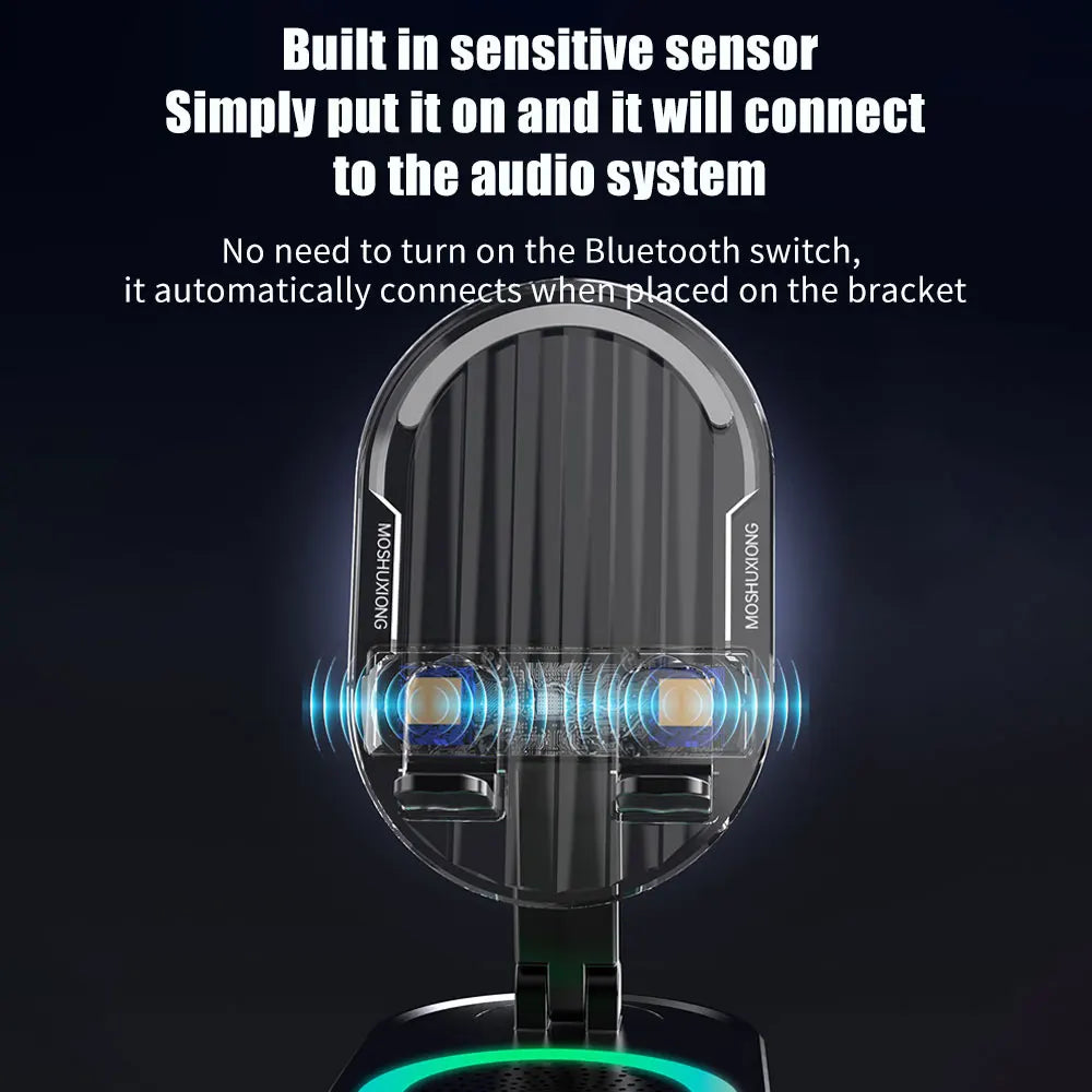 5 in 1 Induction Speaker Phone Stand Home Smart Wireless Bluetooth Speaker Office Upright Tablet Stand